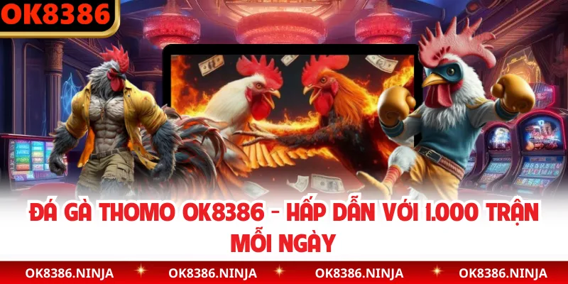 Đá Gà Thomo OK8386 - Hấp Dẫn Với 1.000 Trận Mỗi Ngày