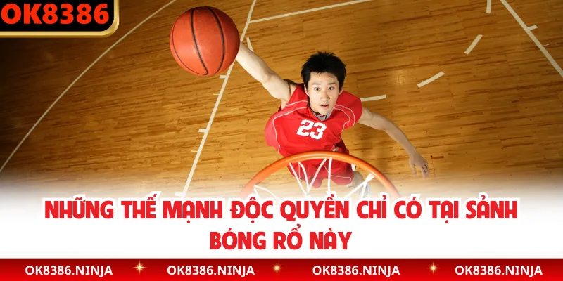 Những thế mạnh độc quyền chỉ có tại sảnh bóng rổ này